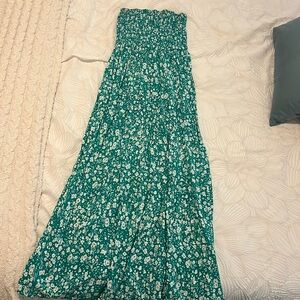 Strapless maxi dress